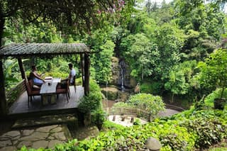 River Walk with Waterfalls and Cliffside Lunch Ubud Hidden Gems