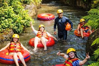 Ubud: Lazy Cave River Tubing and Zipline, Swing in Rice Terrace