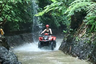Bali ATV Quad Bike — Waterfall, Tunnel, Gorilla Statue Adventure
