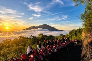 From Ubud: Mount Batur Sunrise ATV and Ubud Rafting with Meal