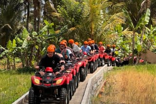 Ubud Gorilla Cave ATV Rice Terrace and Cretya Pool Tour