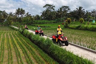 Ultimate Gorilla Cave ATV and Ubud River Rafting Tour