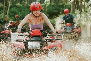 Ubud: Alas Harum ATV Gorilla Cave with Lazy Tubing & Tlaga Singha