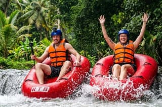Ubud: Cave ATV, Lazy River Tubing, Two-way Zipline and Bali swing