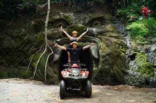 Ubud River Rafting and ATV Gorilla Cave with Cretya Sunset Pool