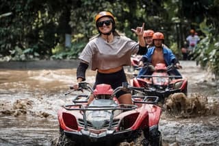 Ubud Gorilla Cave ATV with Jungle Zipline