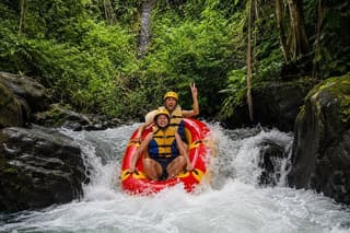 Ubud Monkey Forest Jungle Swing and River Tubing with Lunch