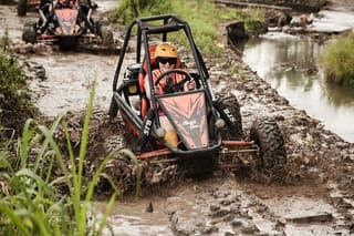 Ubud Buggy Cave Waterfall and Ayung Rafting Tour