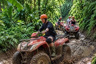 Ubud ATV Quad Bike Adventure and Sacred Monkey Forest tour