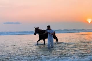 Seminyak Sunset Bali Horse riding On the Beach Adventure