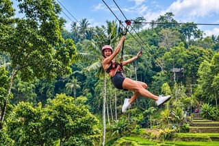 Ubud Zipline, Rice terrace, River Tubing And ATV Adventure tour