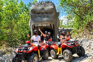 Jimbaran Bali ATV Ride with Gorilla Cave and Beach View