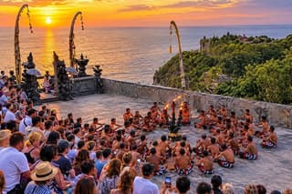 Uluwatu Temple and Sunset Kecak Dance Entry at Karang Boma Cliff