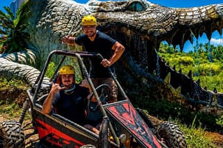 Bali Ubud Buggy Adventure Crocodile Cave and Water River Rafting